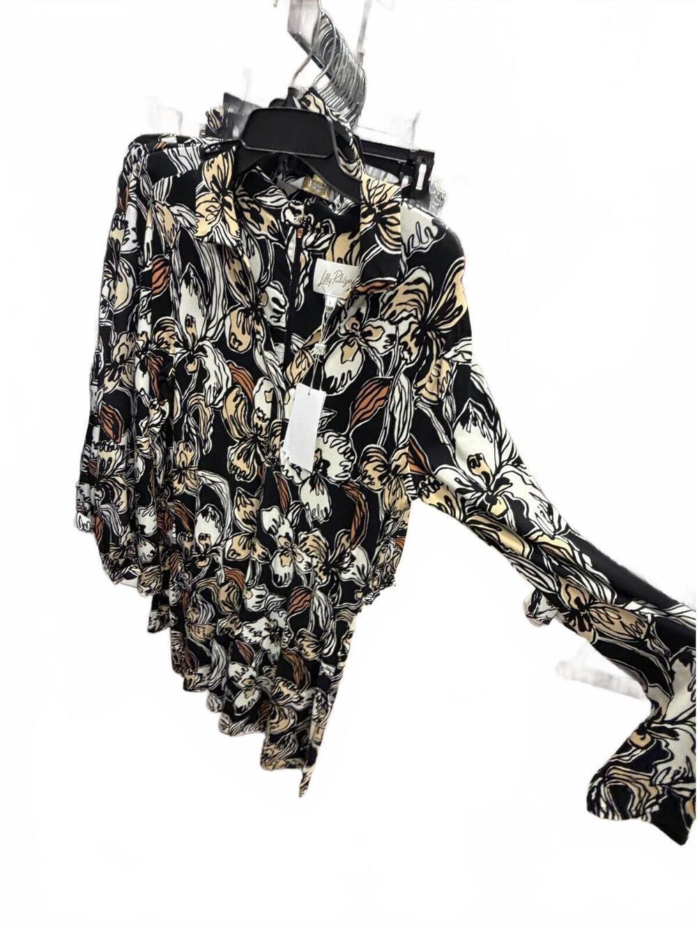 Lilly Pulitzer Alalynn Long Sleeve Romper Onyx Irresistible